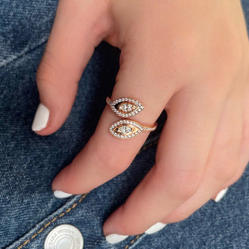 Double Evil Eye Ring