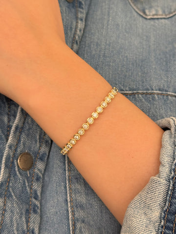 Diamond Cloud Bangle Bracelet
