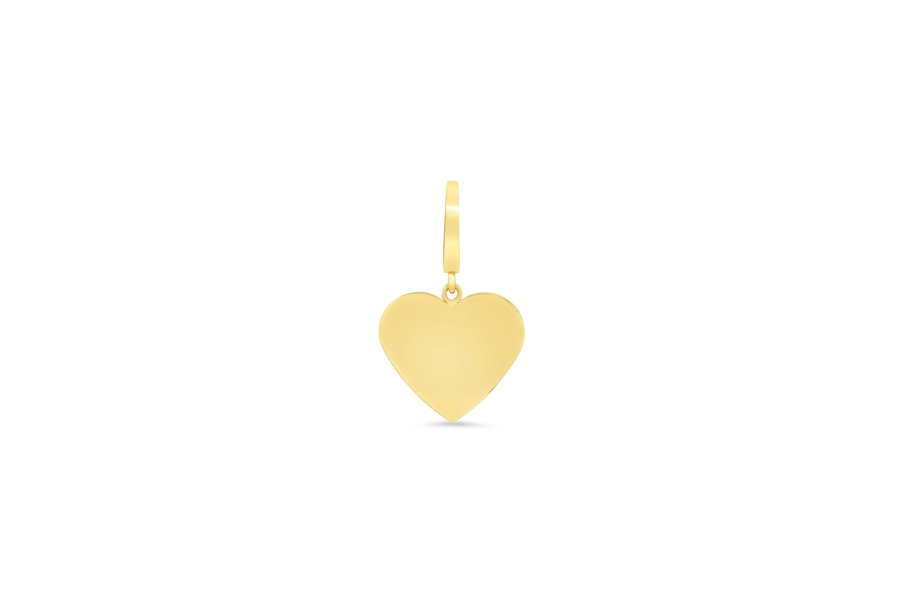 MS x SRJ Heart Charm Yellow Gold