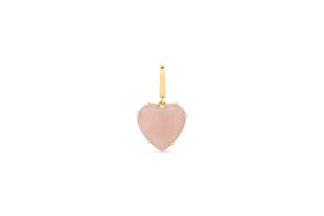 Guava Quartz Heart Charm