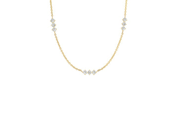 3 x 3 Diamond Necklace