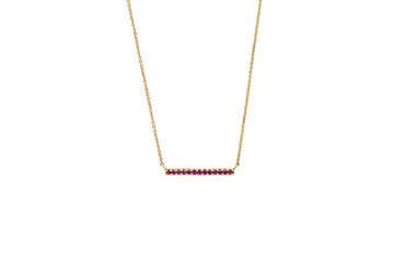 Ruby Bar Necklace