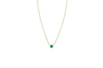 Floating Emerald Necklace