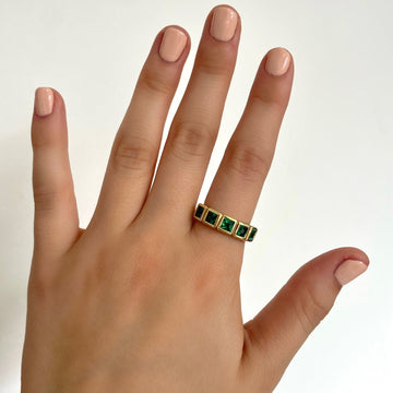 5 Colombian Emerald Ring