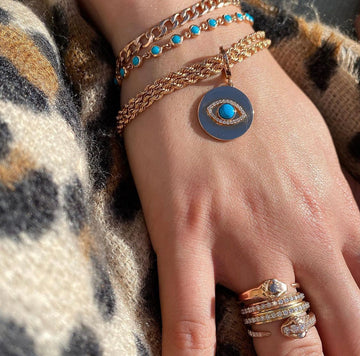 turquoise-evil-eye-disc-charm-yellow-gold-shylee-rose-jewelry