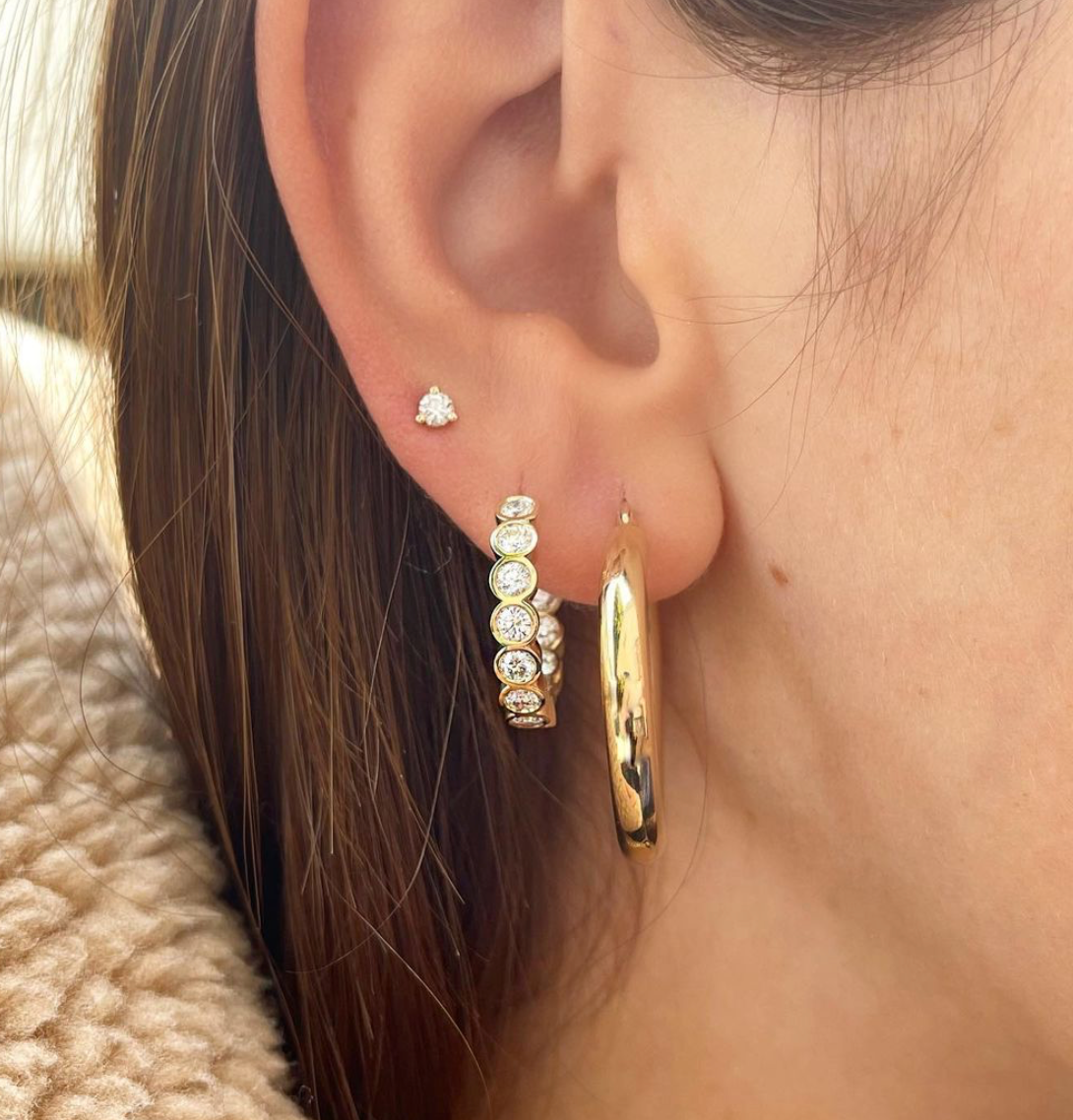 bezel-diamond-hoops-yellow-gold-shylee-rose-jewelry