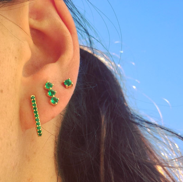 Emerald Stud Earrings