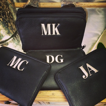Personalized Initial Jewelry Pouch