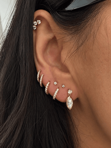 The Diamond Cloud Marquise Dangle Earrings