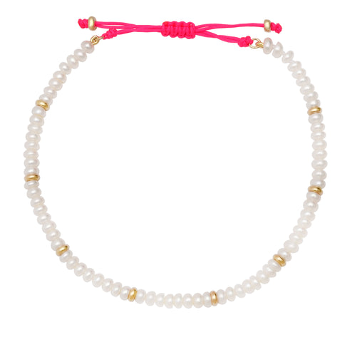#1 Pearl and 14k Gold Anklet