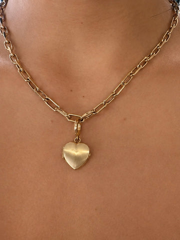 New Open Link Chain Necklace