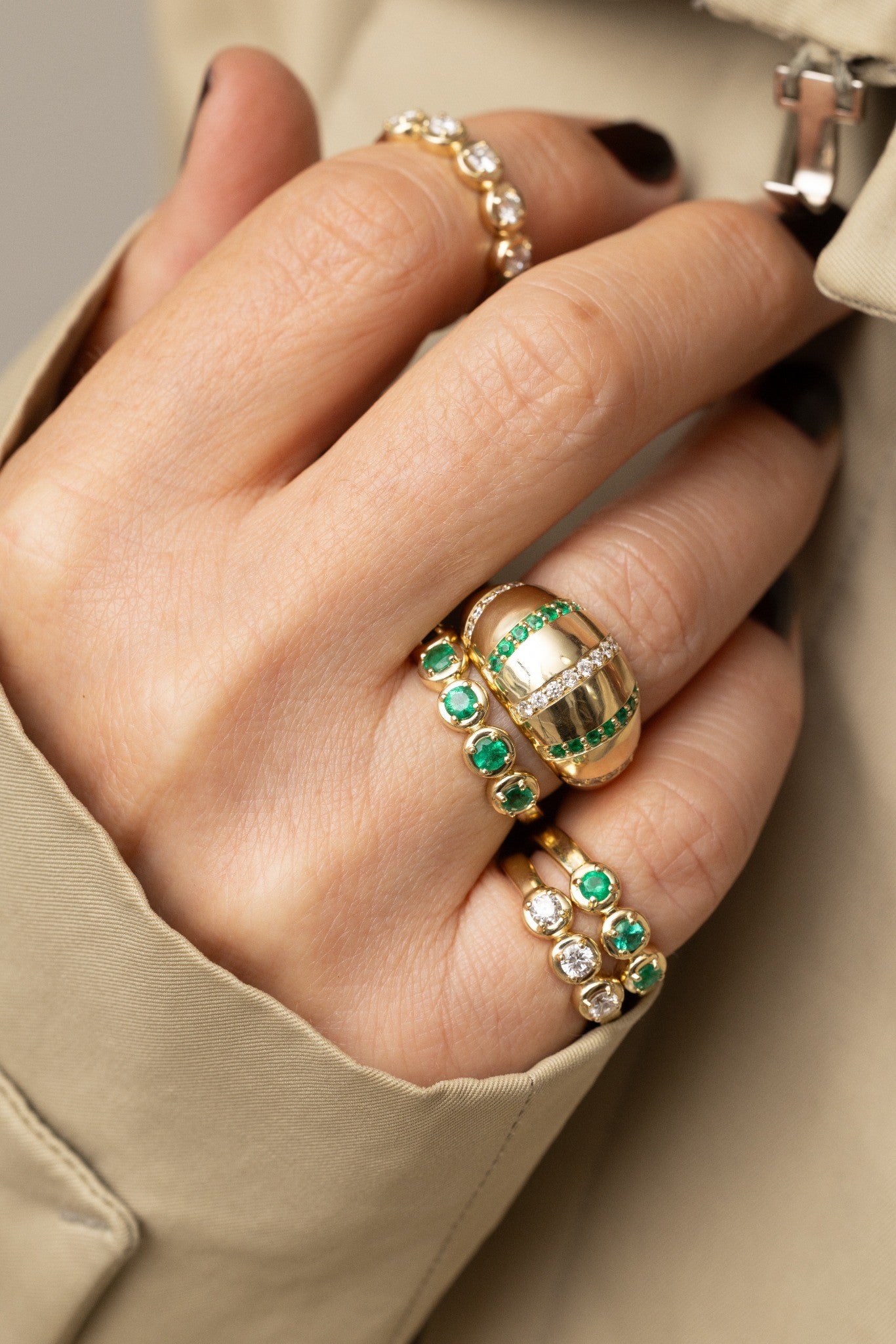 3 Diamond Cloud Ring