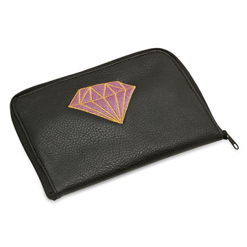 Diamond Embroidered Travel Pouch