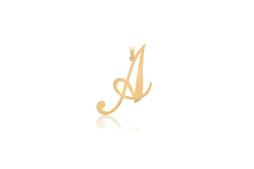 Extra Large Script Initial A Charm