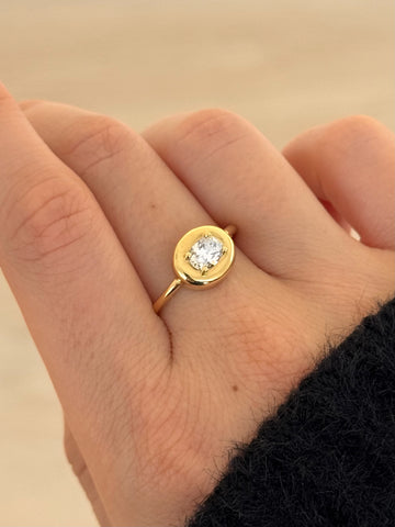 Oval Diamond Cloud Ring