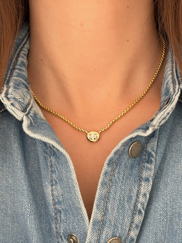Oval Diamond Cloud Necklace