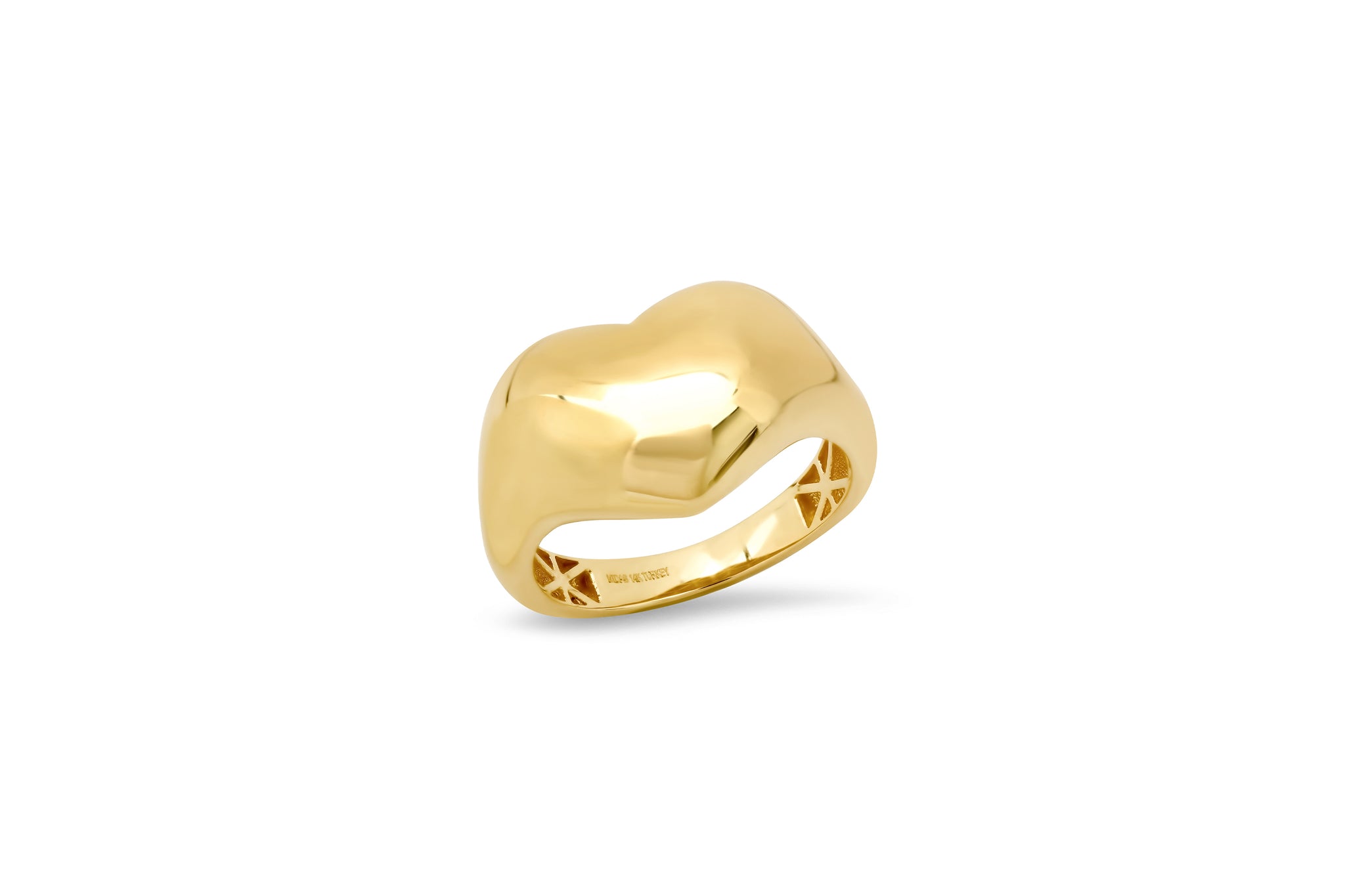 MS X SRJ Domed Puff Heart Ring