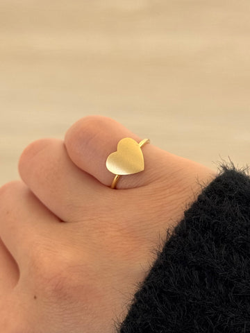 MS X SRJ Solid Heart Pinky Ring