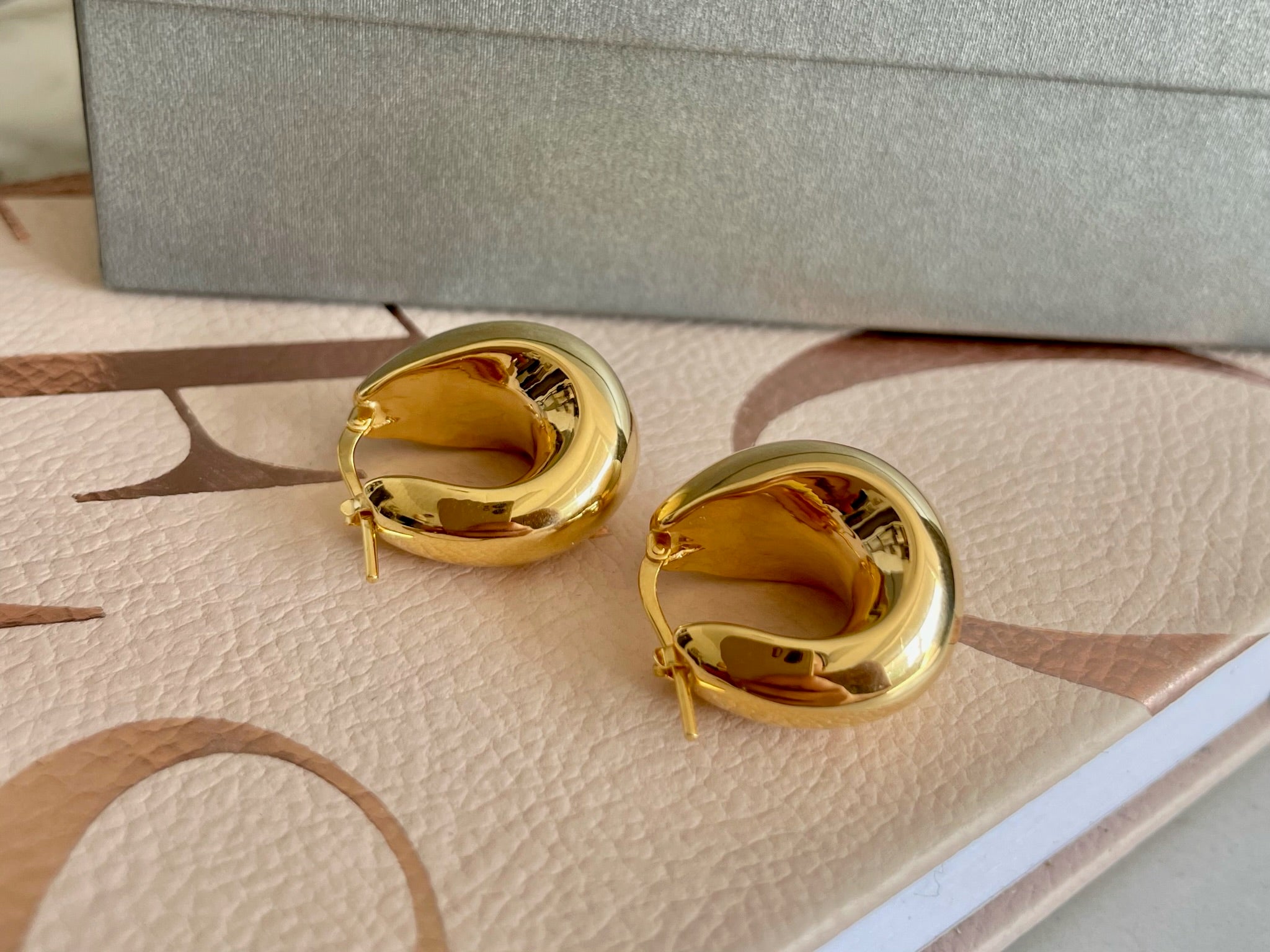 Graduated Hoops Wide Graduated Hoop Earrings