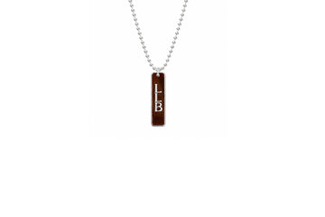 Live Like Braun Sterling Silver Tag Pendant and Chain