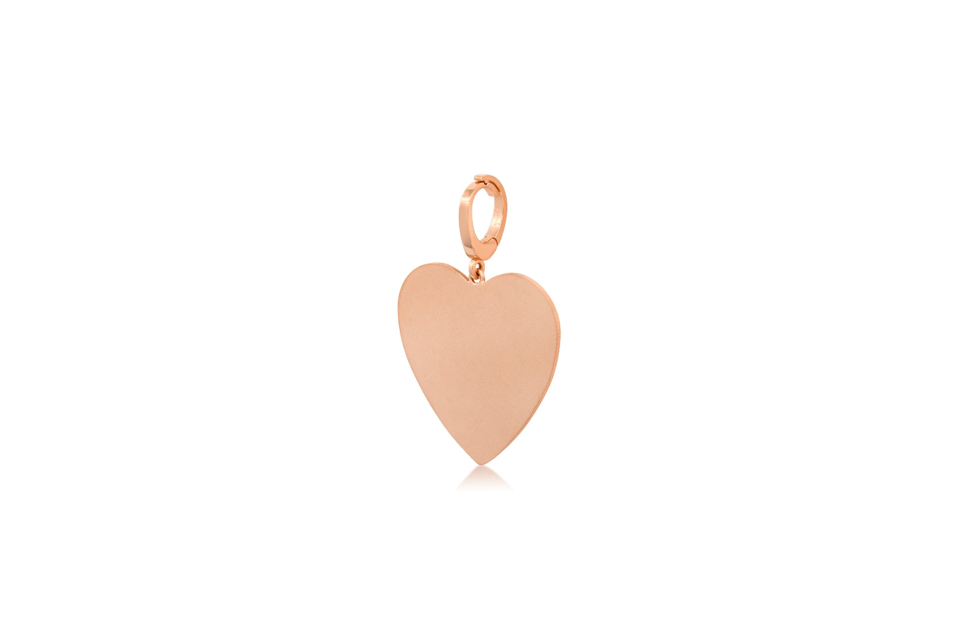 MS X SRJ Extra Large Heart Charm - RG - Side View