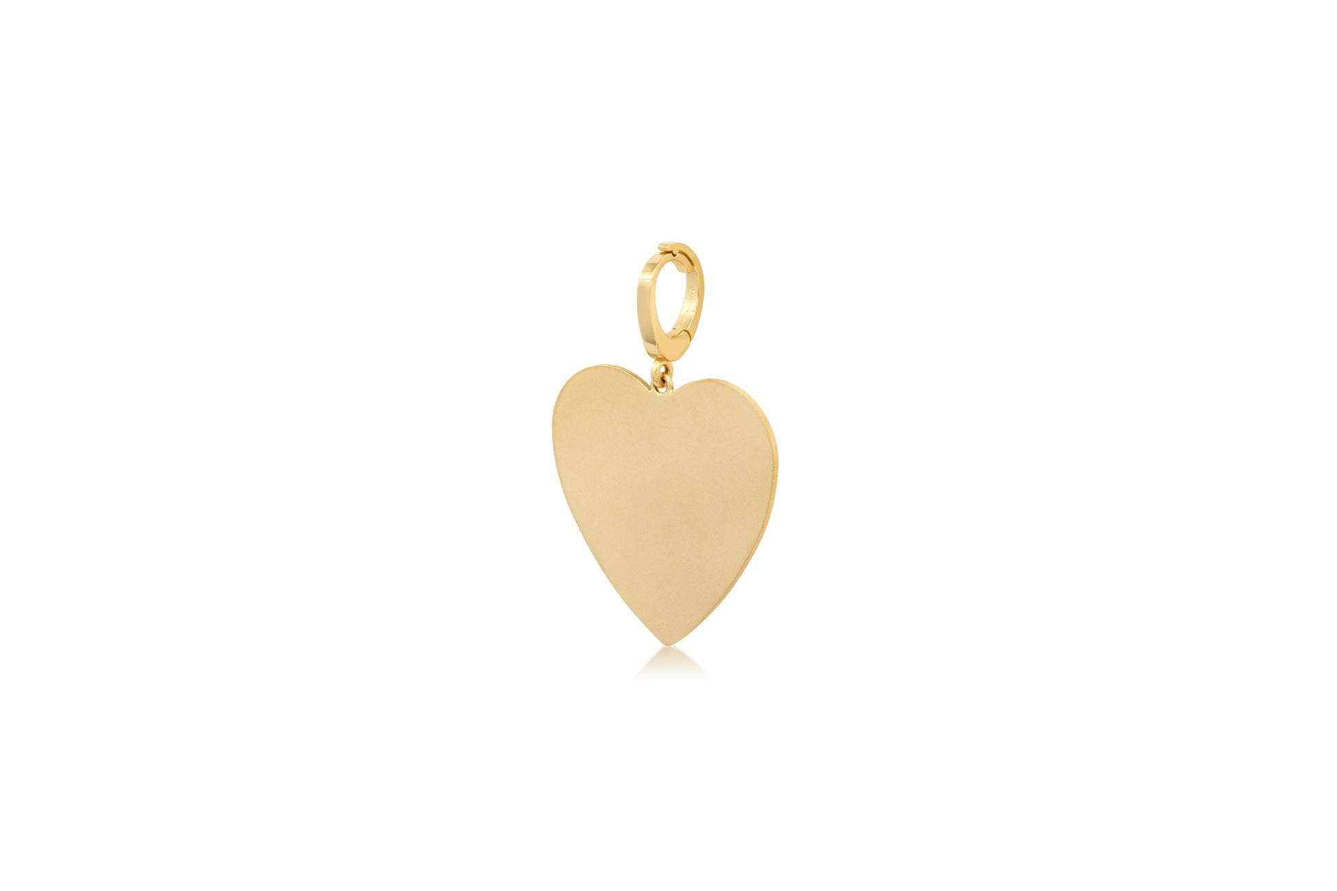 MS X SRJ Extra Large Heart Charm - YG - Side View