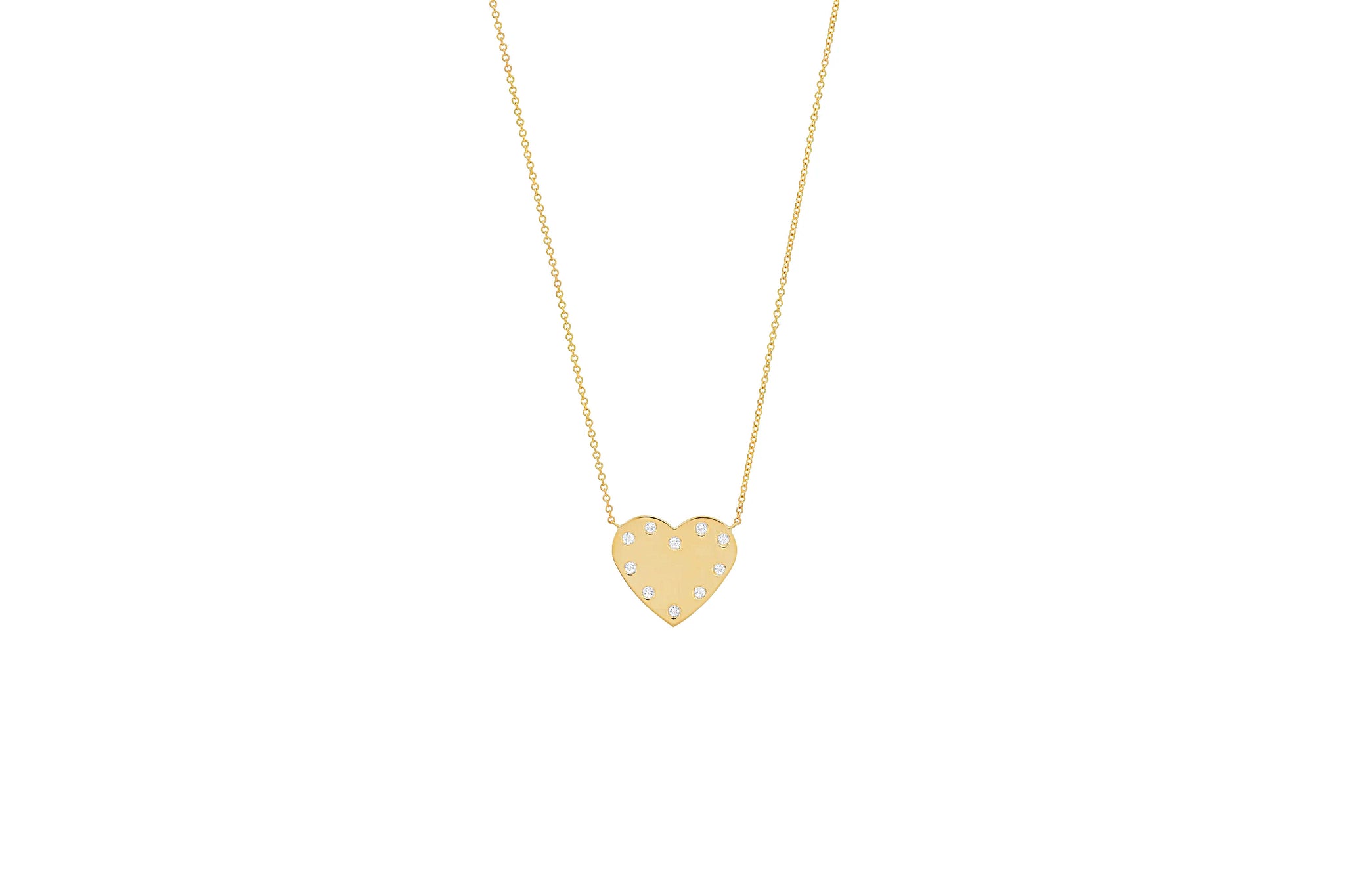 MS X SRJ Diamond Framed Heart Necklace