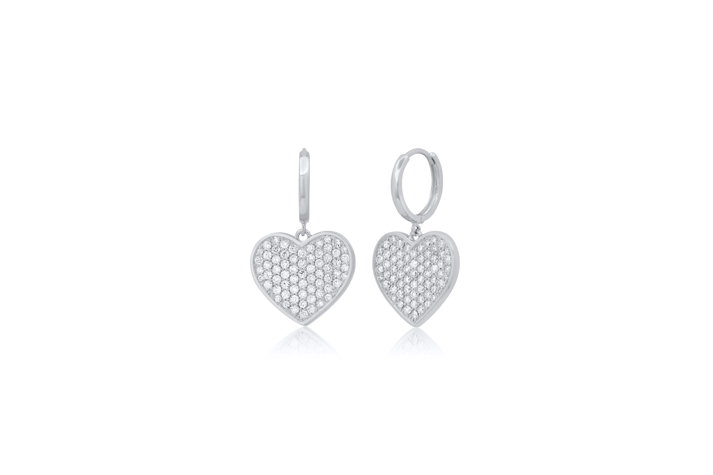 MS X SRJ Diamond Heart Earrings