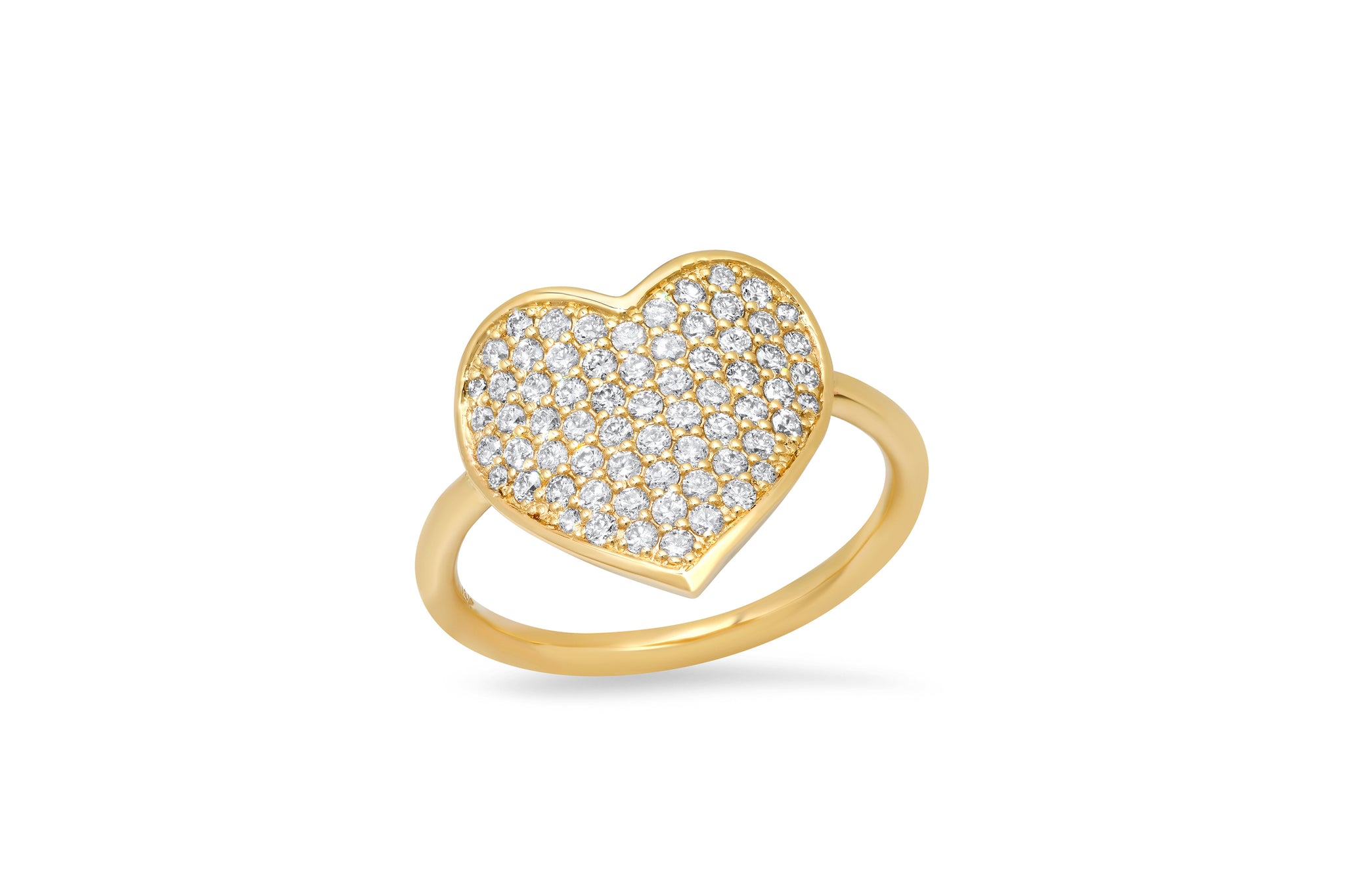 MS X SRJ Large Diamond Heart Ring