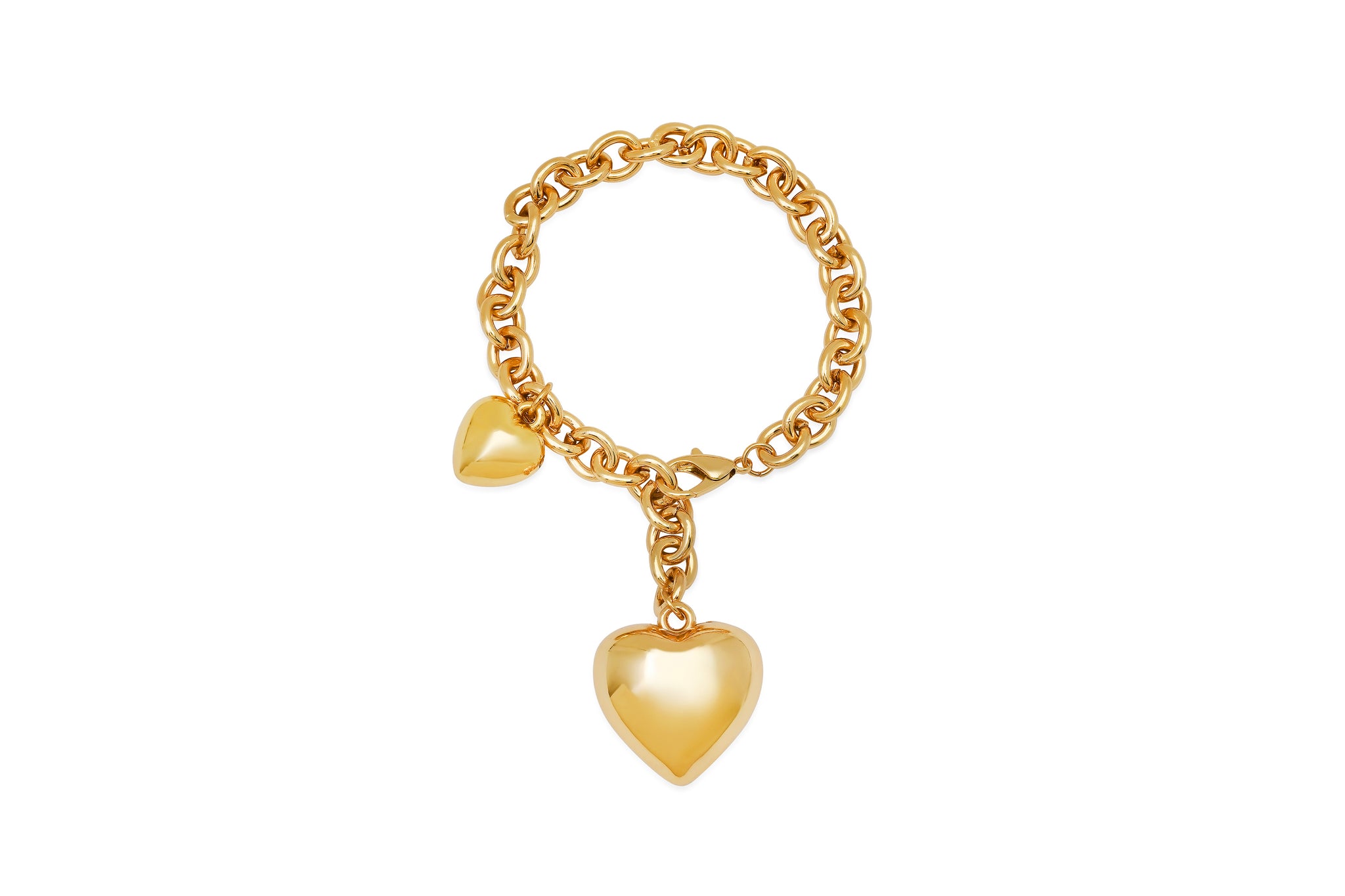 Double Heart Bag Bracelet