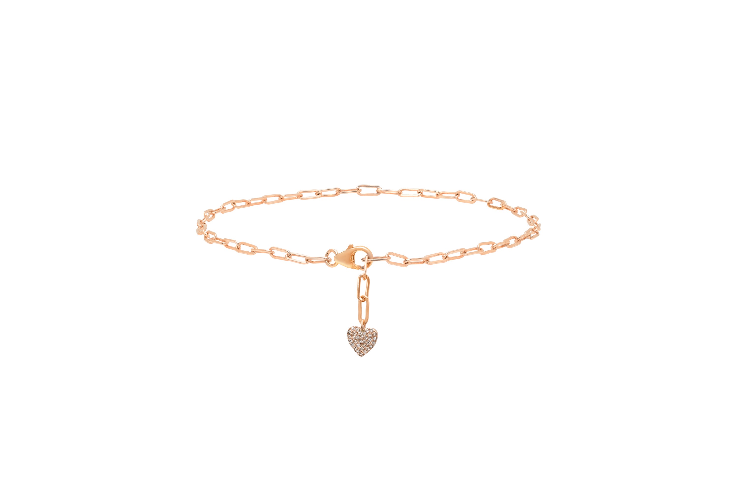 Diamond heart deals anklet