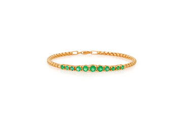 Graduated Emerald Bracelet