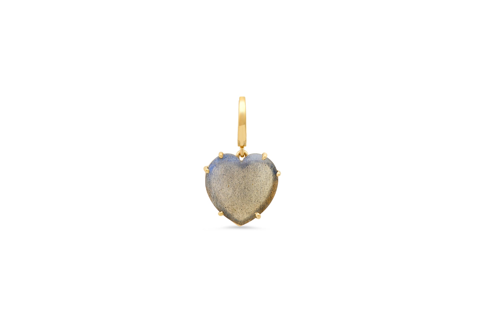 Labradorite Heart Charm
