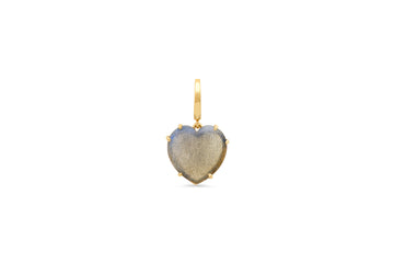Labradorite Heart Charm
