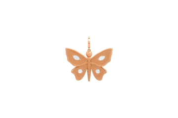 Large Diamond Butterfly Charm