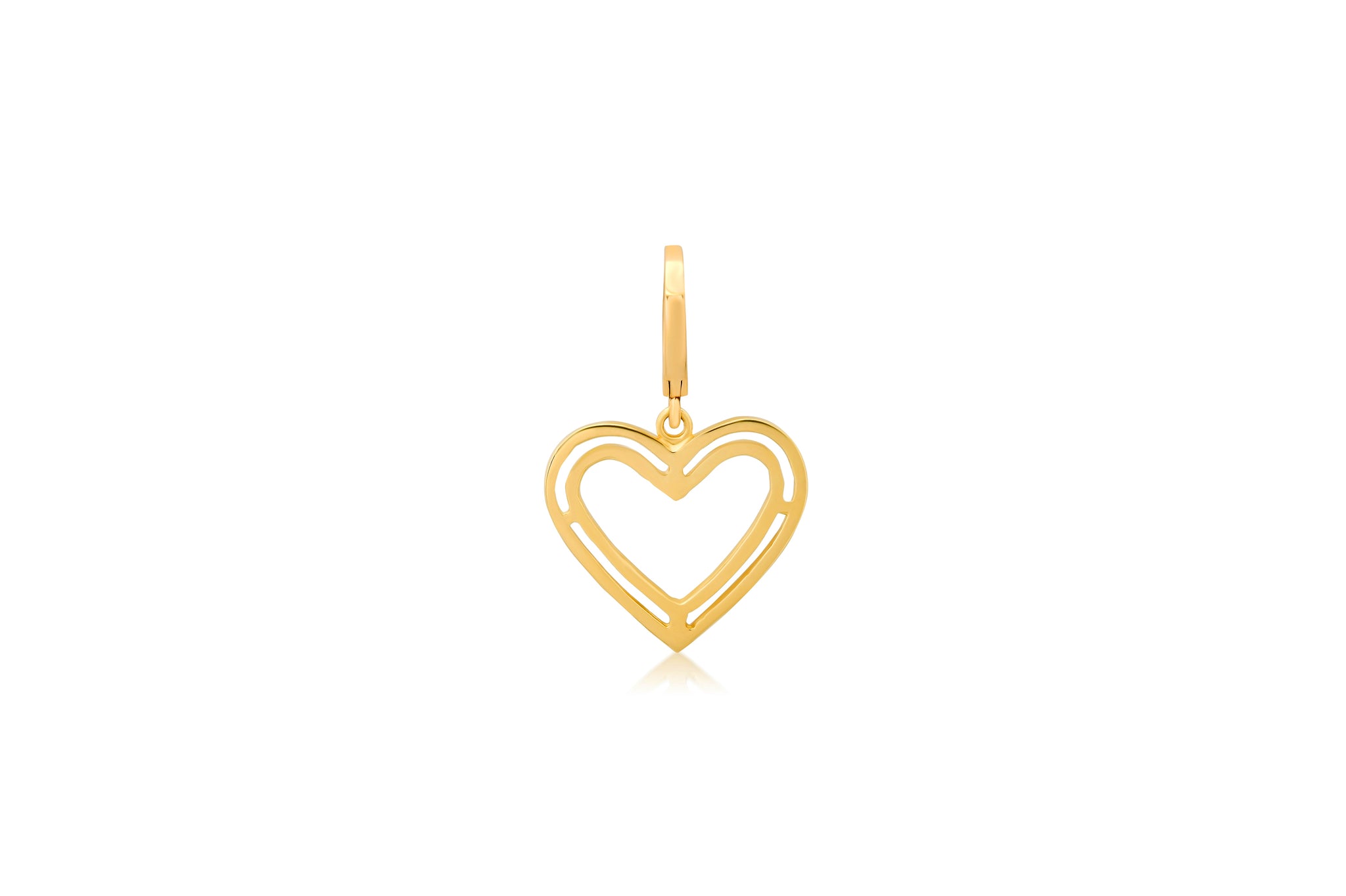 Outline Heart Charm