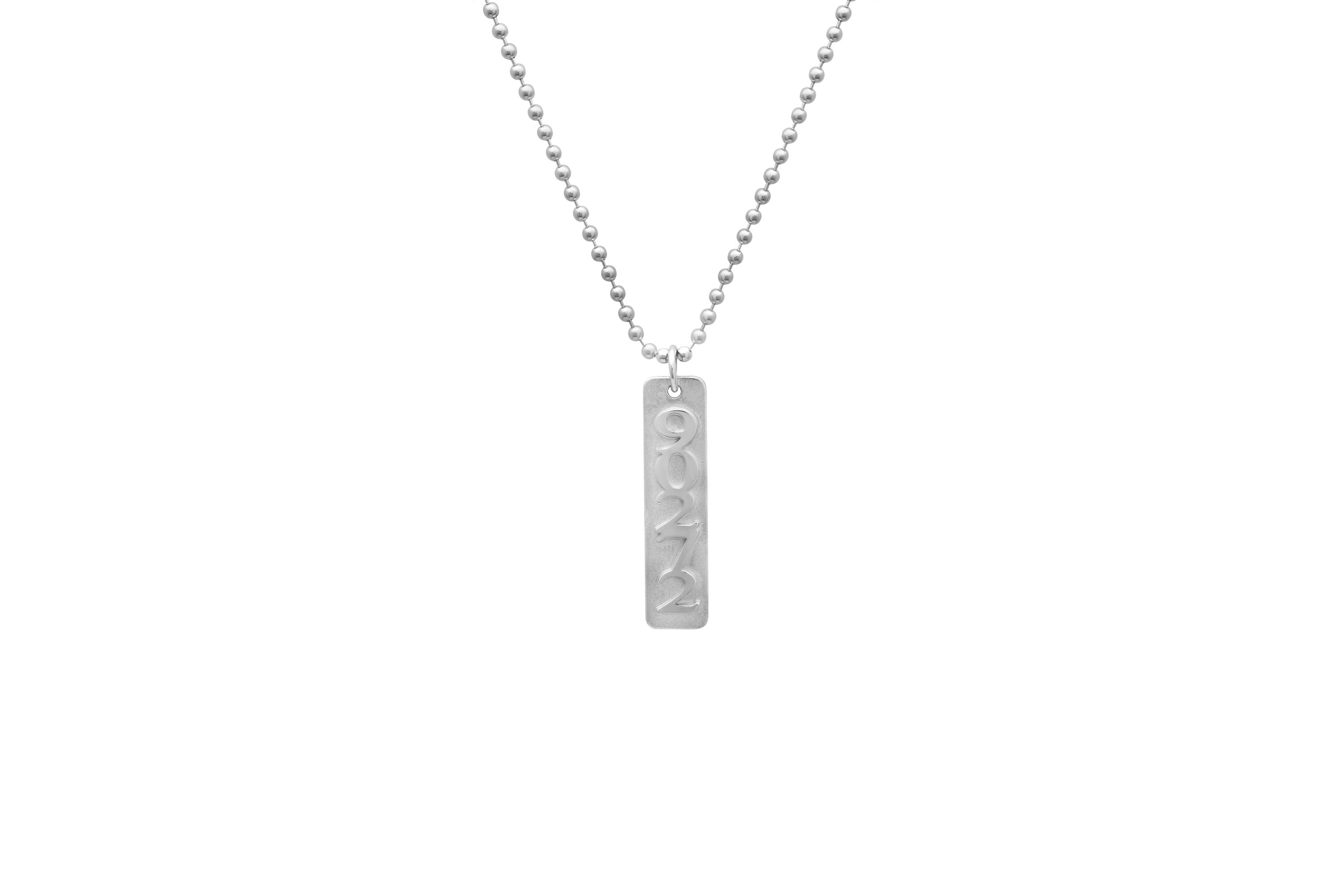 SRJ X Baby2Baby Zip Code Pendant Necklace