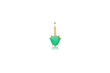 Chrysoprase Mini Heart Charm