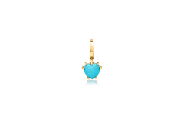 Turquoise Mini Heart Charm