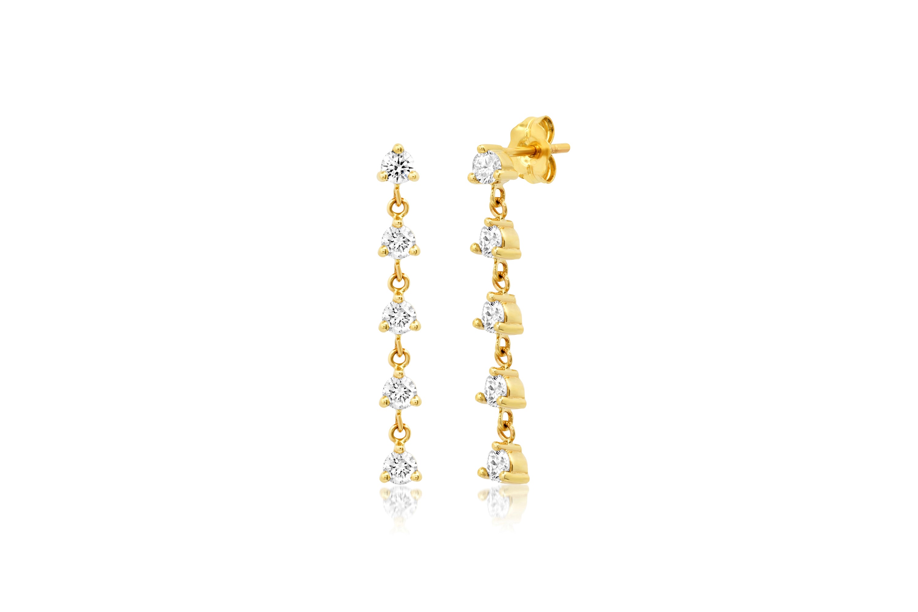 Enchanted Past Diamond Dangle Earrings-Candere by Kalyan Jewellers