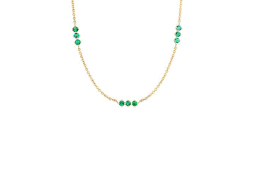 3 x 3 Emerald Necklace