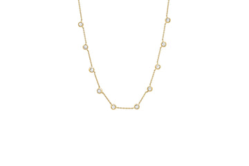 10 Diamond Bezel Necklace