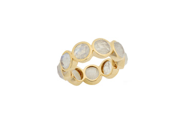 Large Moonstone Eternity Ring