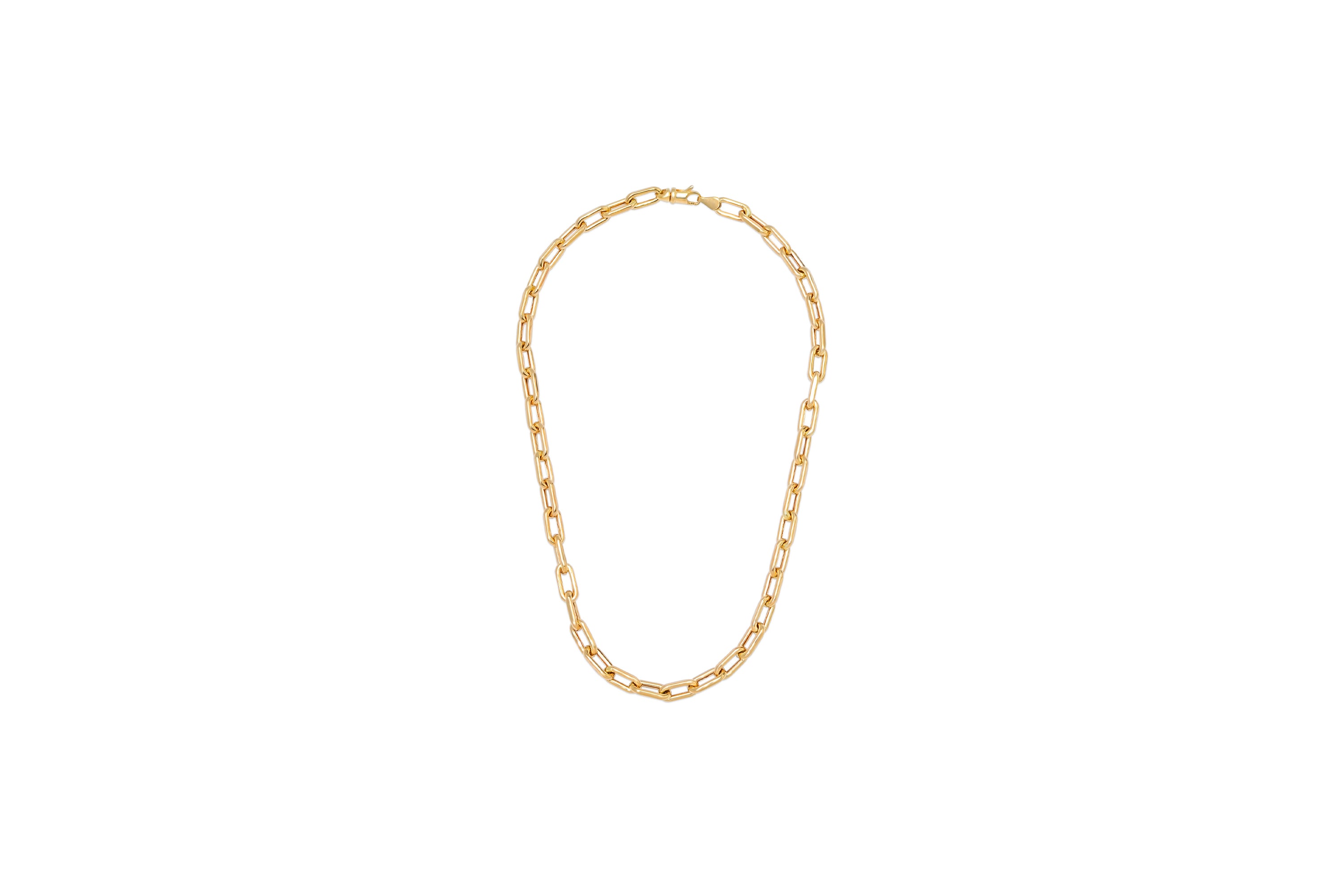 【美品・直営店購入】20inch5MM OPEN-LINK NECKLACE STORE ONLY】20inch MICRO OPEN-LINK NECKLACE｜YG｜Necklace