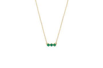 3 Emerald Necklace