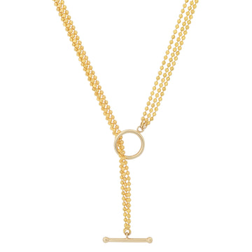 Ball Chain Lariat Necklace