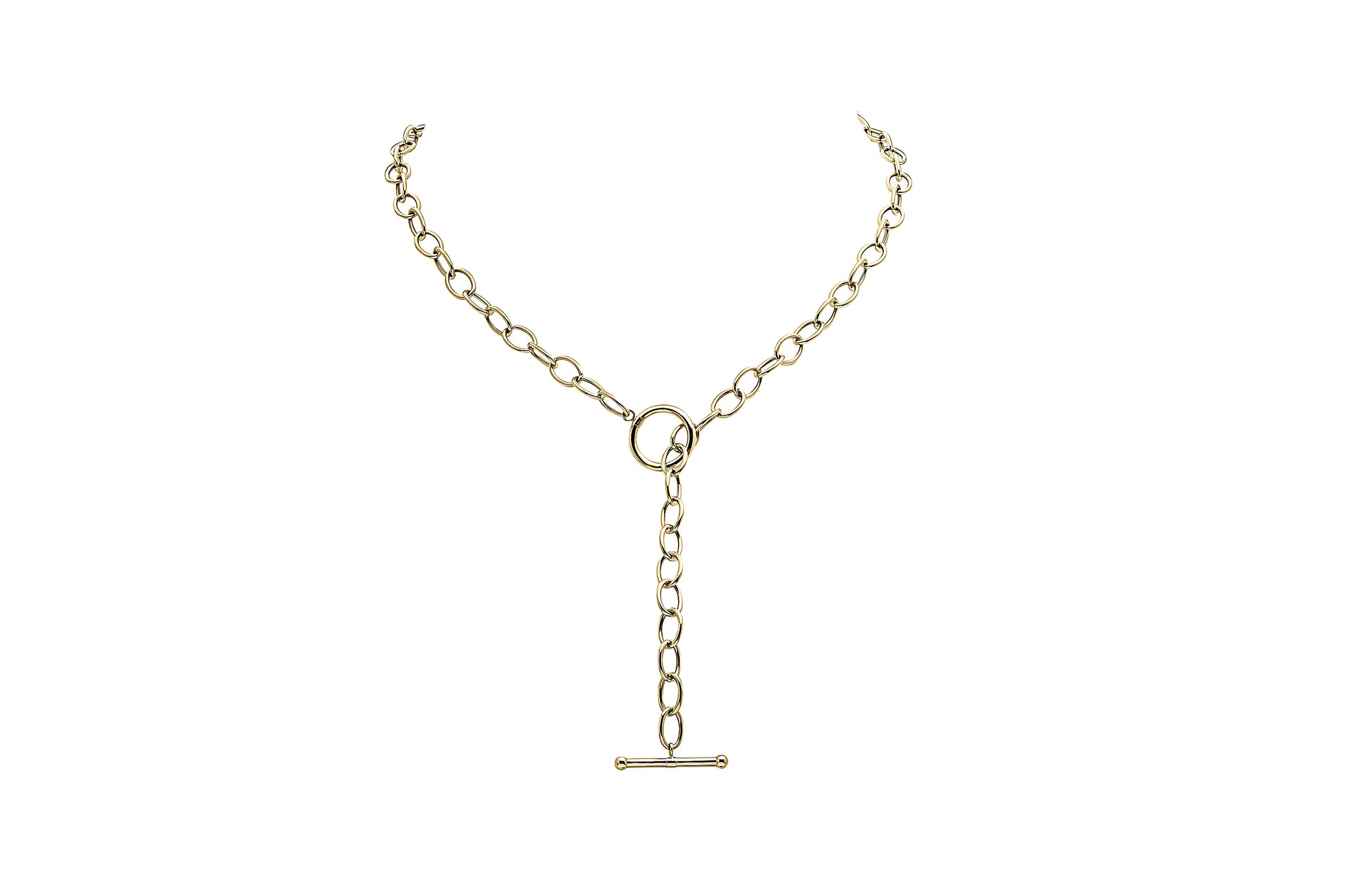 Toggle Link Lariat Necklace