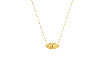 Emerald Evil Eye Protection Necklace