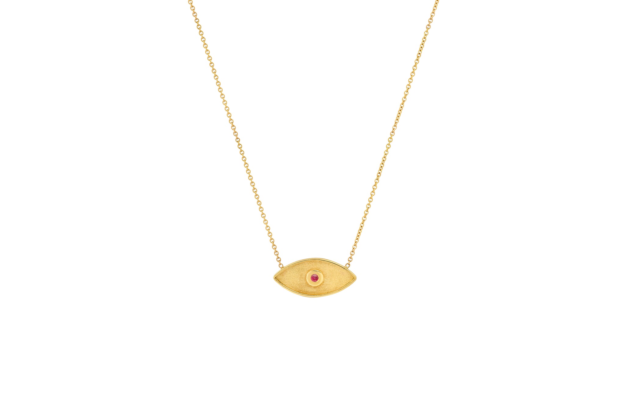 Ruby Evil Eye Protection Necklace