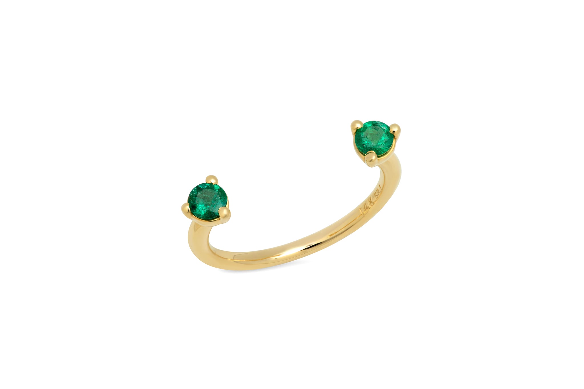 Floating Emerald Ring